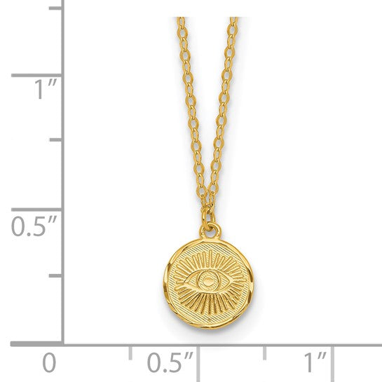 14K Circle with Eye